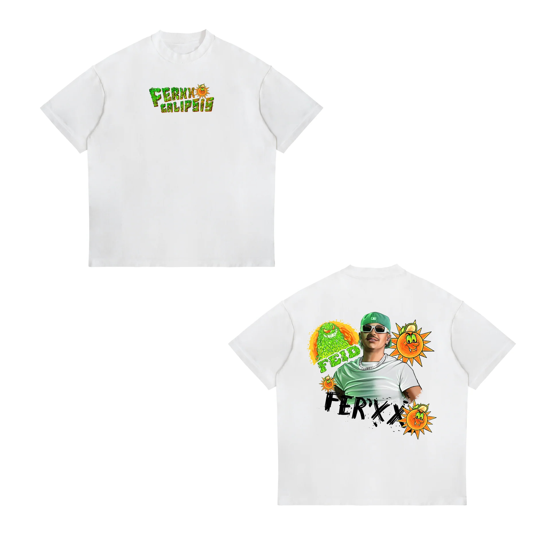T-shirt Feid Ferxxo No Le Tema - Vintage Fashion La avis et prix