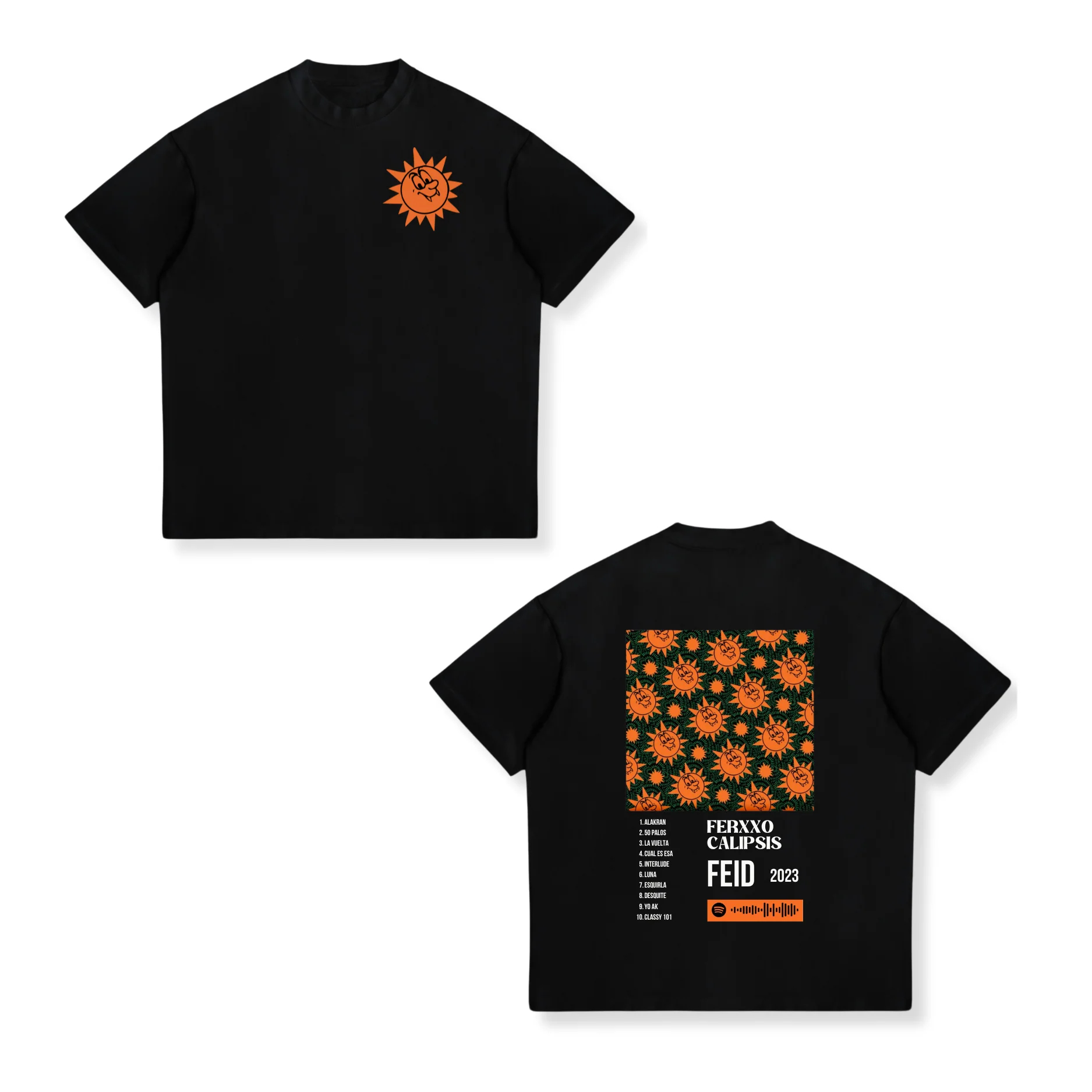 T-shirt Feid Ferxxo No Le Tema - Vintage Fashion La avis et prix